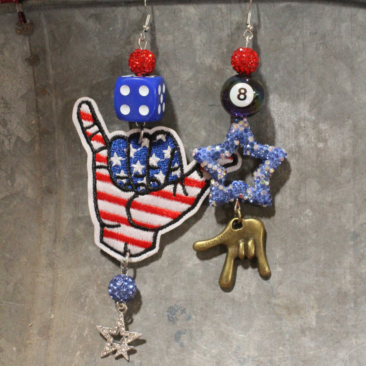 Hangin' Loose In The USA Dangle Earrings