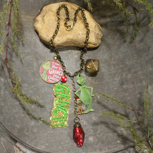 Grinchy Isn't Allowed Charm'd Necklace