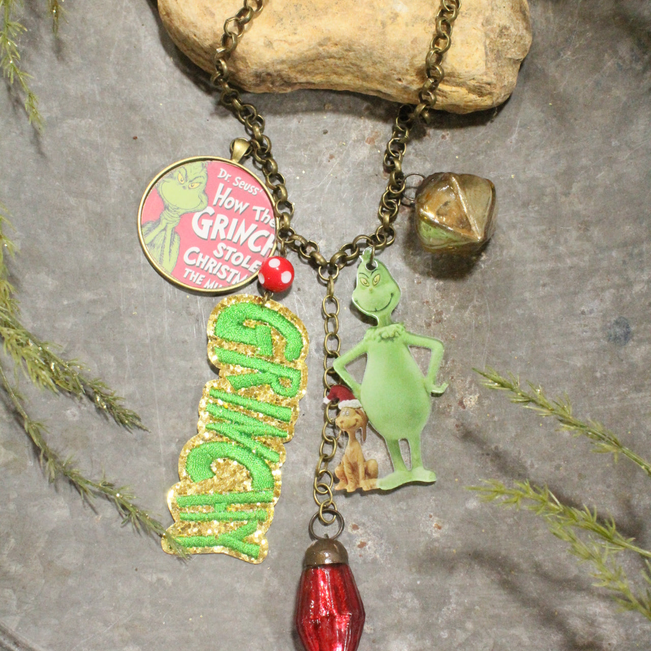 Grinchy Isn't Allowed Charm'd Necklace