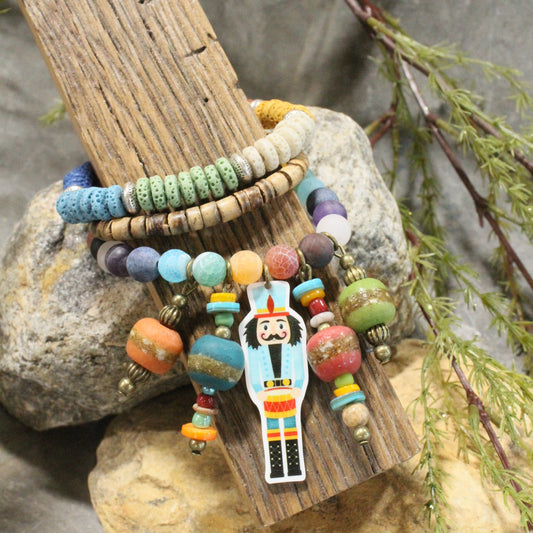 Nutcrackers On Parade Charm'd Stretch Bracelet Set