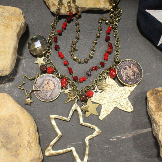 The Final Cent Tribute Golden Charm'd Necklace