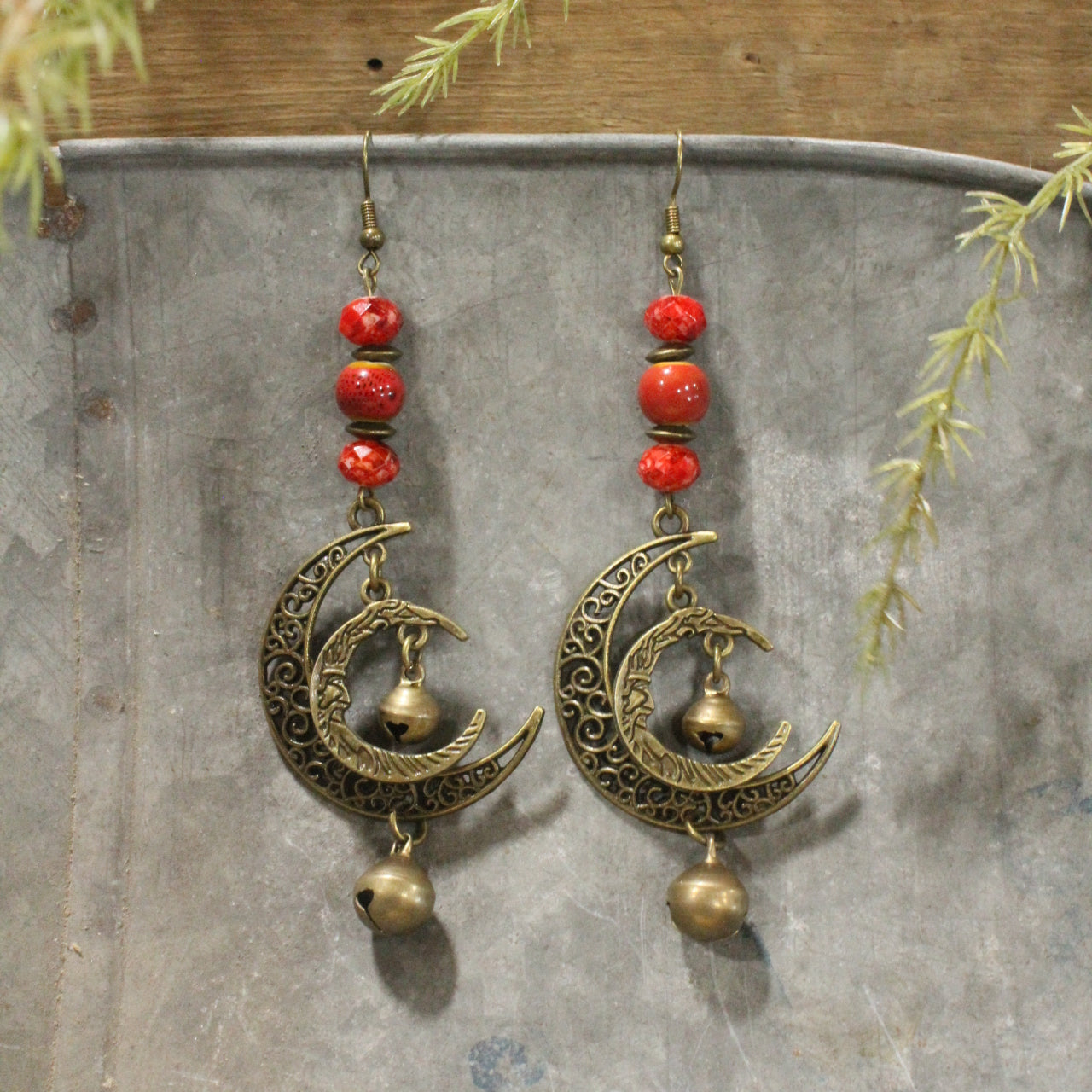 Oh Father Time Dangle Drop Earrings