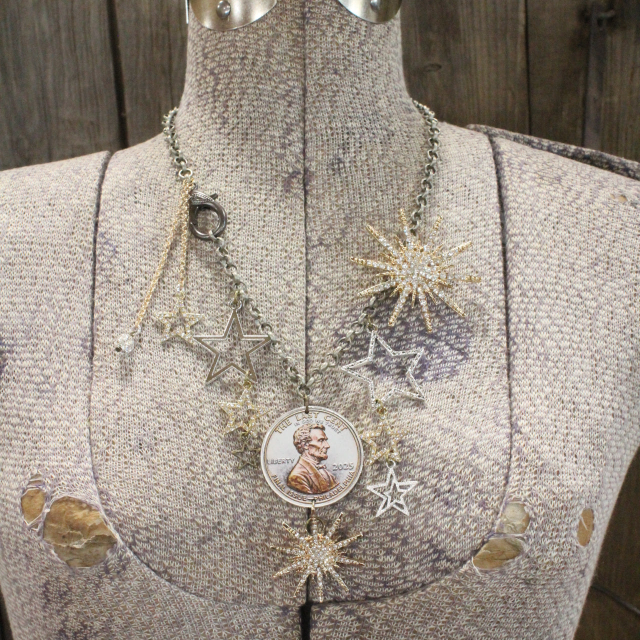 The Last Cent...Final Issue Golden Charm'd Necklace