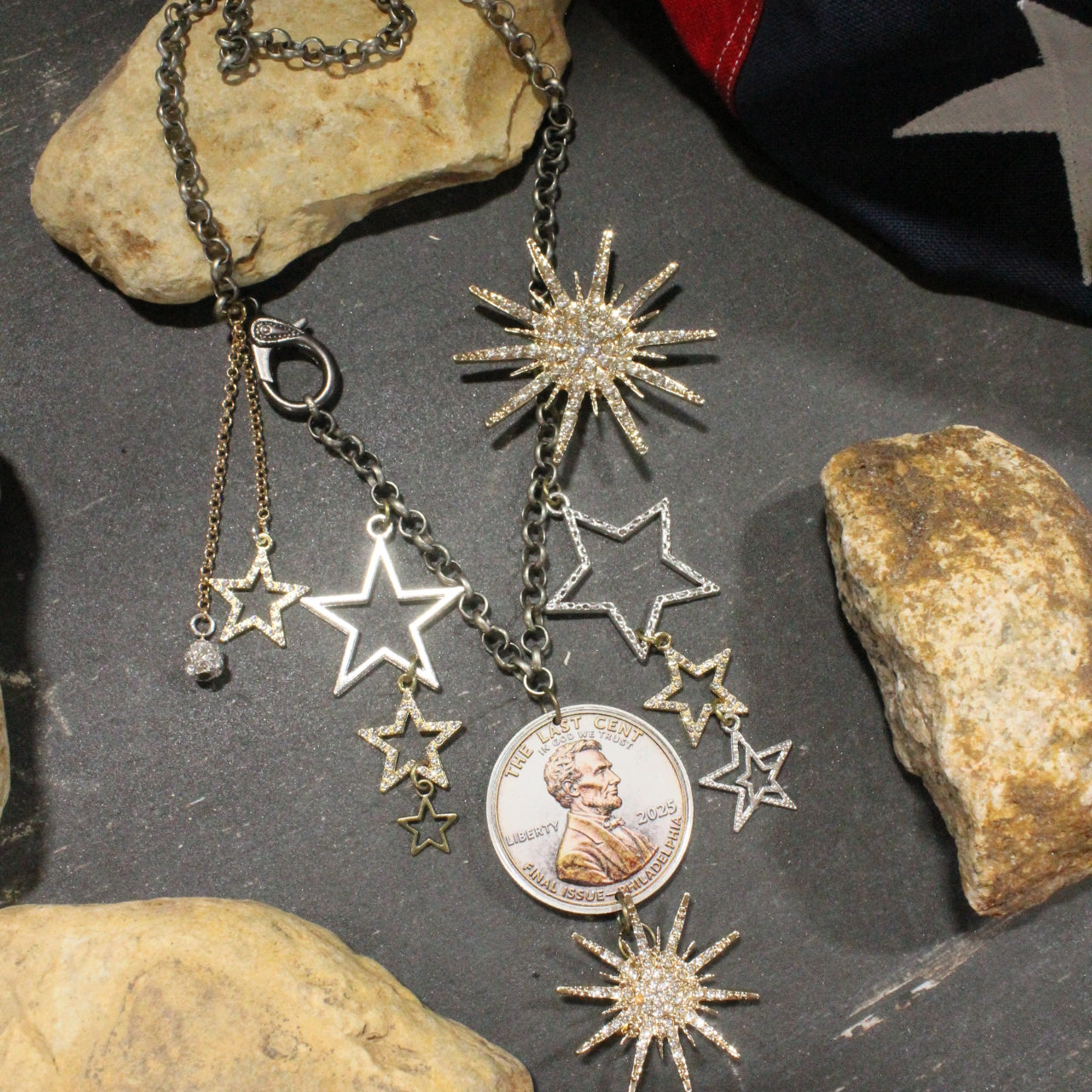 The Last Cent...Final Issue Golden Charm'd Necklace
