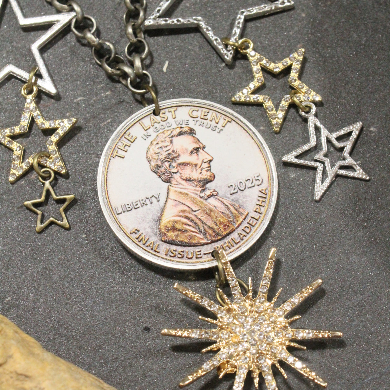 The Last Cent...Final Issue Golden Charm'd Necklace