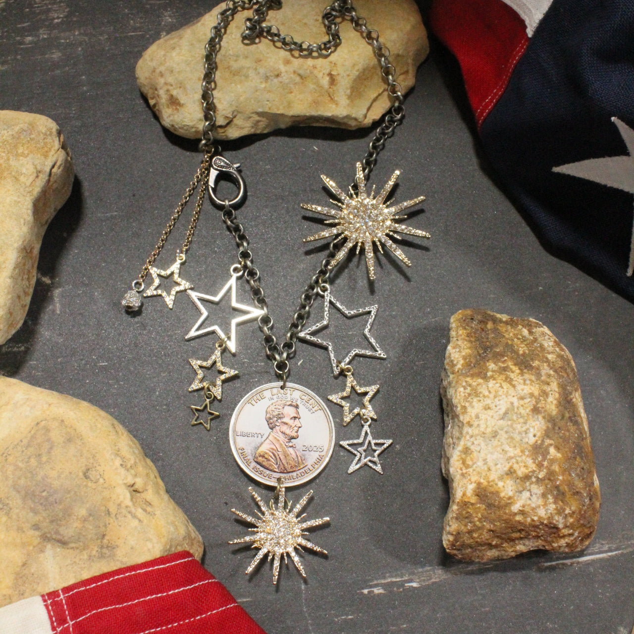 The Last Cent...Final Issue Golden Charm'd Necklace