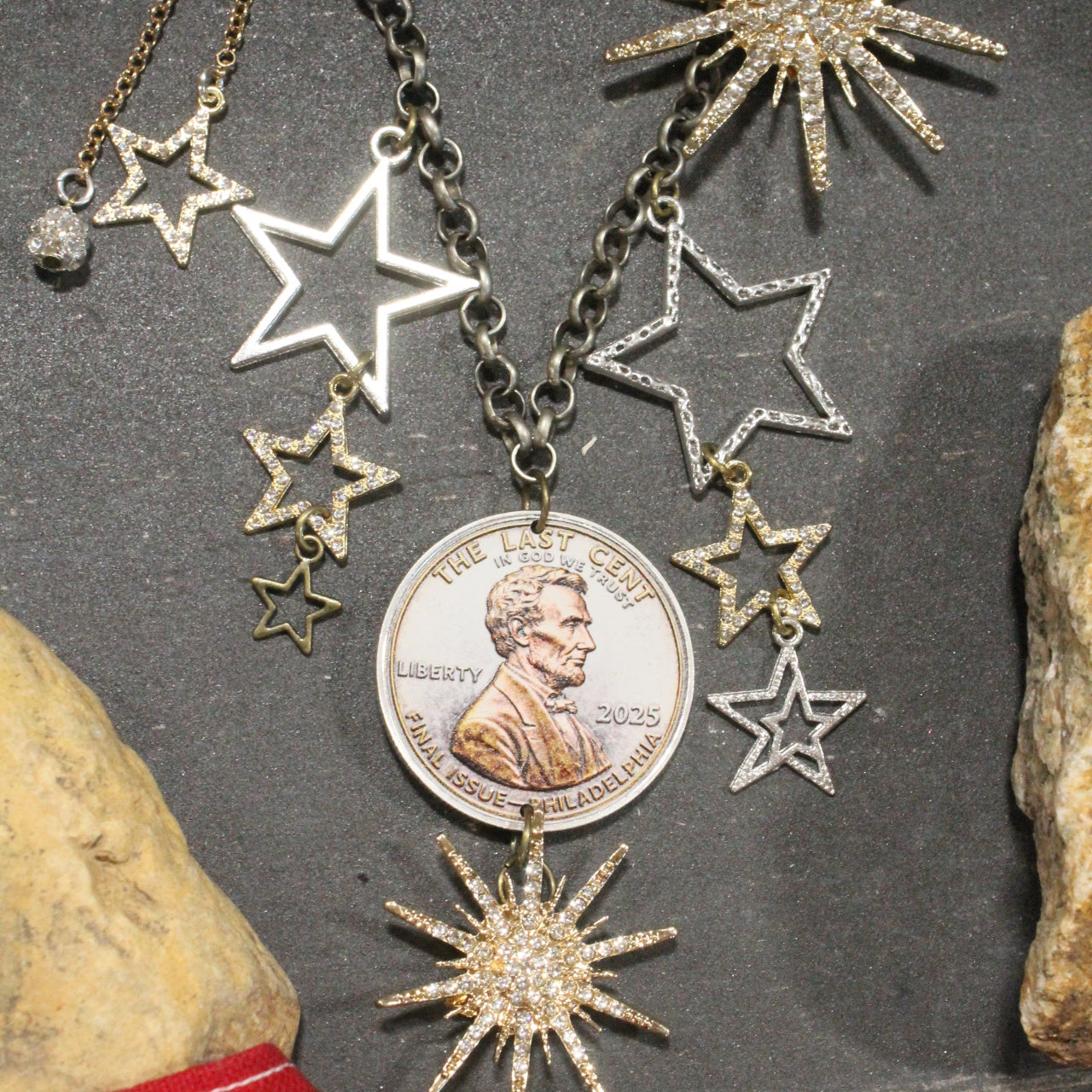 The Last Cent...Final Issue Golden Charm'd Necklace