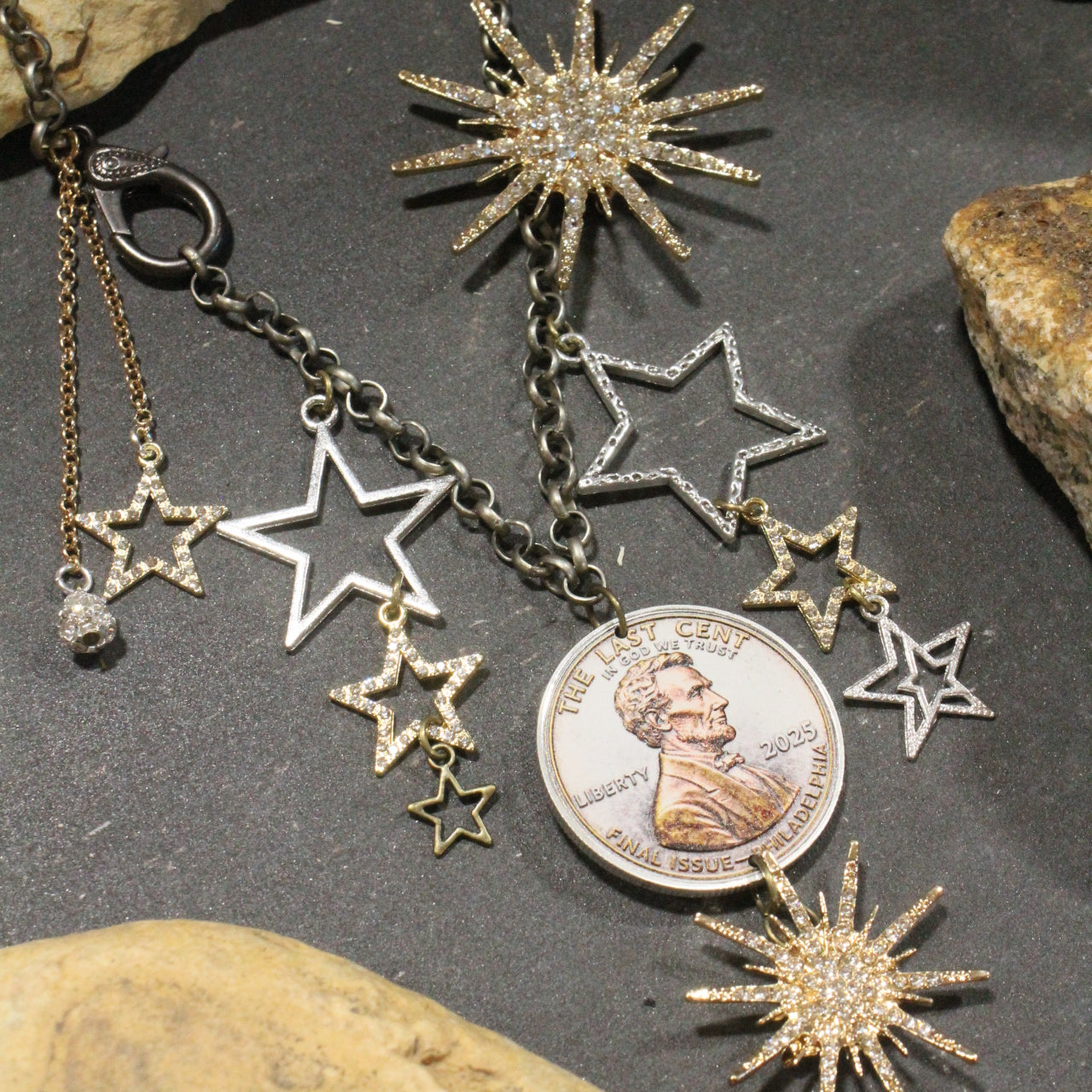 The Last Cent...Final Issue Golden Charm'd Necklace