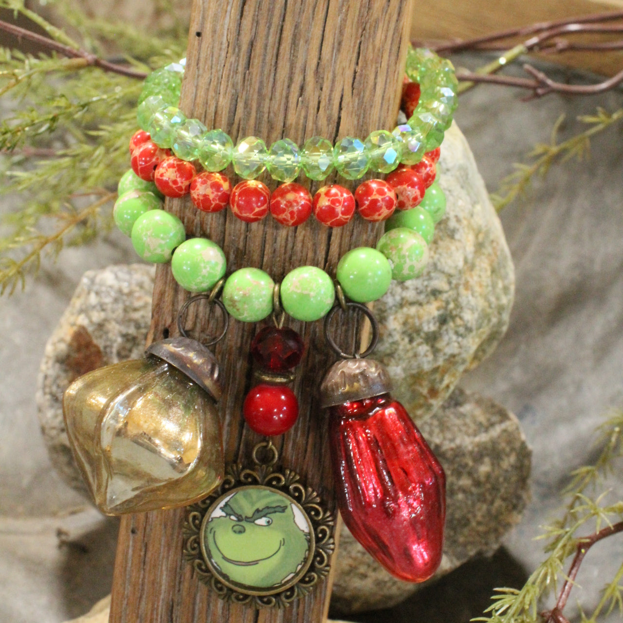 Grinchy Isn't Allowed Charm'd Bracelet Set