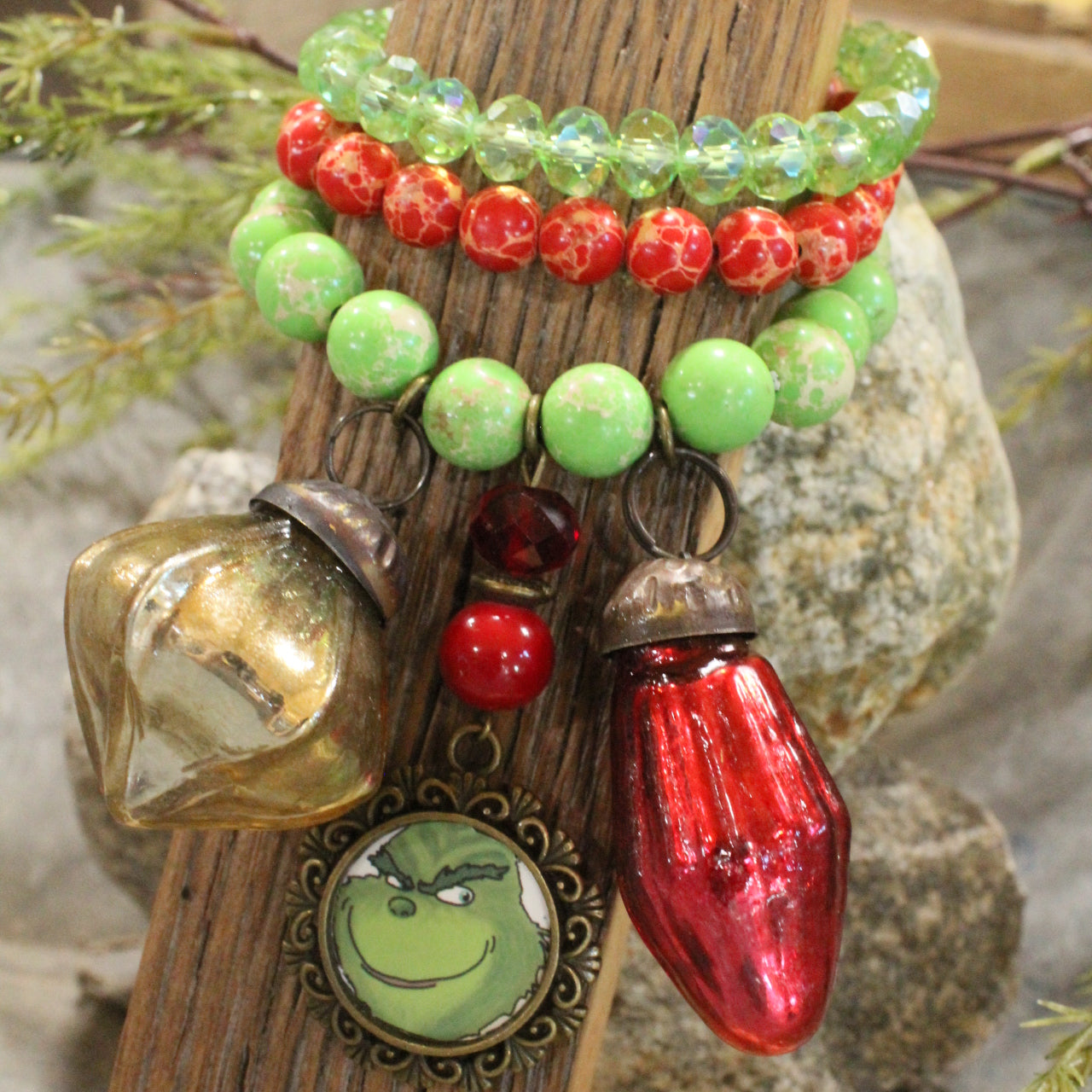 Grinchy Isn't Allowed Charm'd Bracelet Set