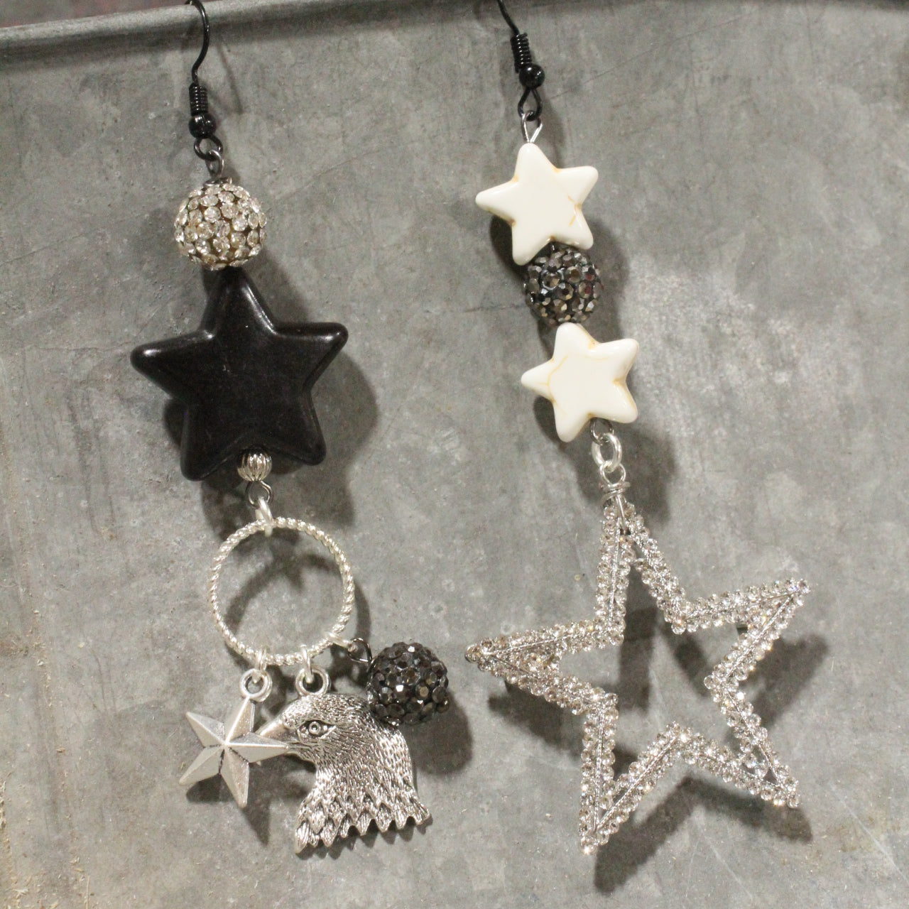 Fly Like An Eagle Platinum Dangle Earrings