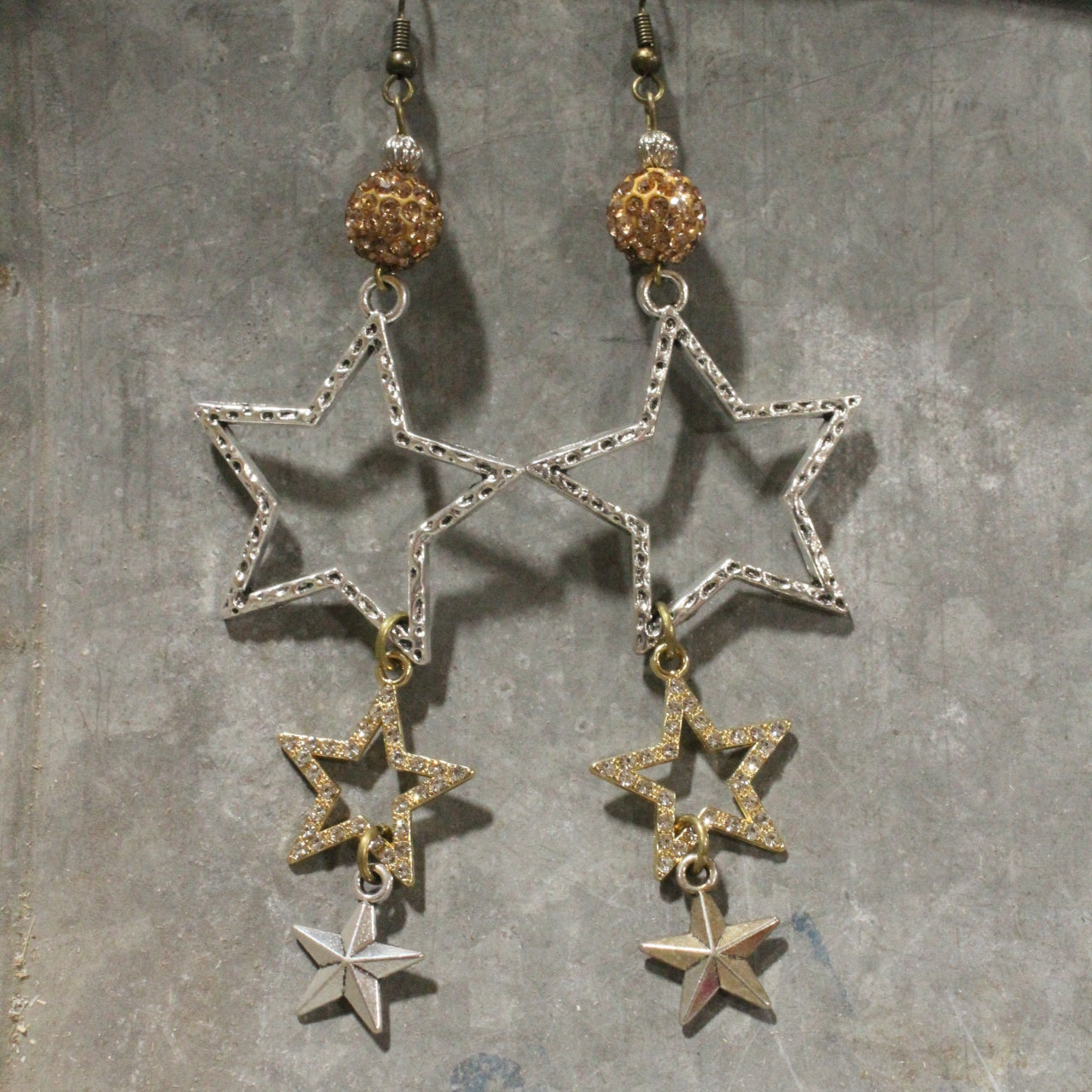The Last Cent...Final Issue Golden Dangle Earrings