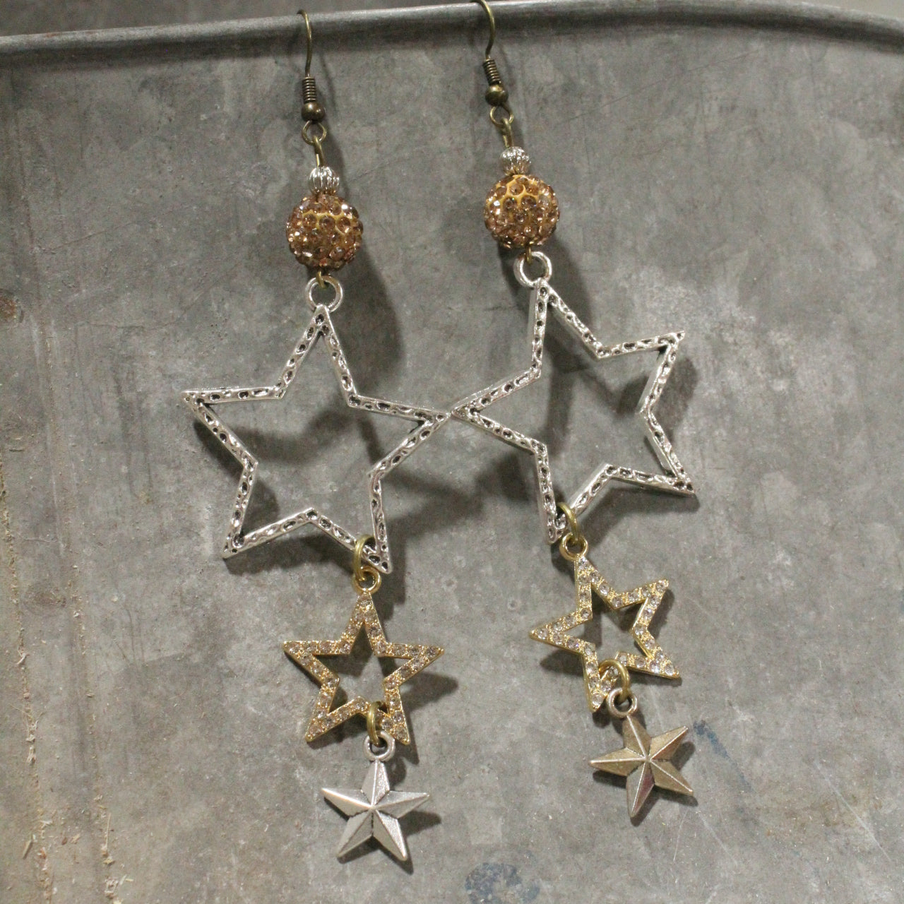 The Last Cent...Final Issue Golden Dangle Earrings