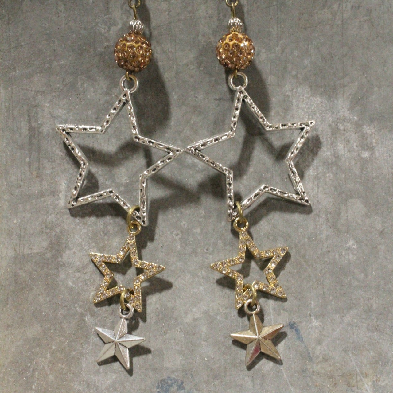The Last Cent...Final Issue Golden Dangle Earrings