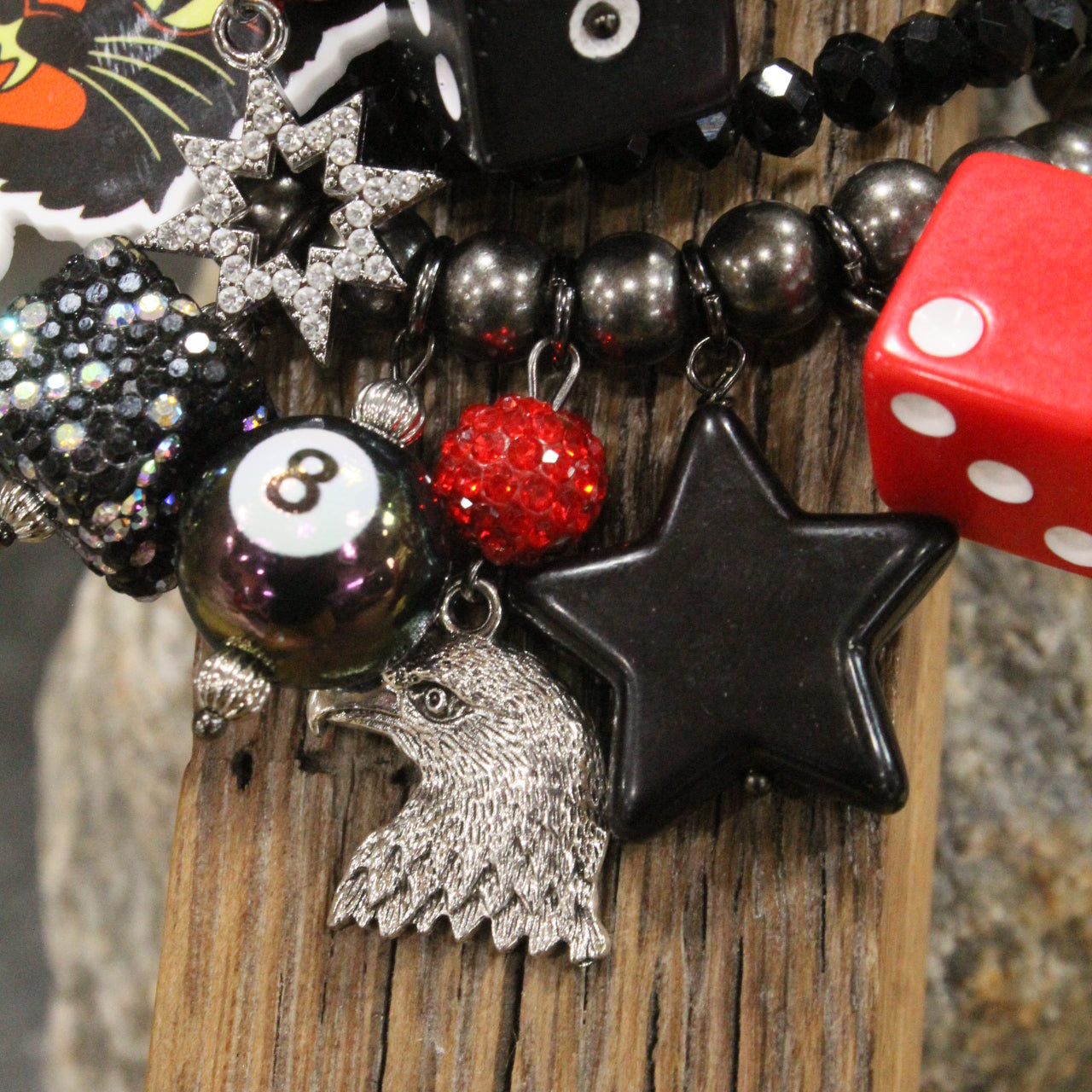 Black Cat Fireworks Charm'd Bracelet Set