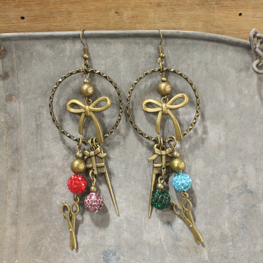 Packages Tied Up With String Charm'd Dangle Earrings