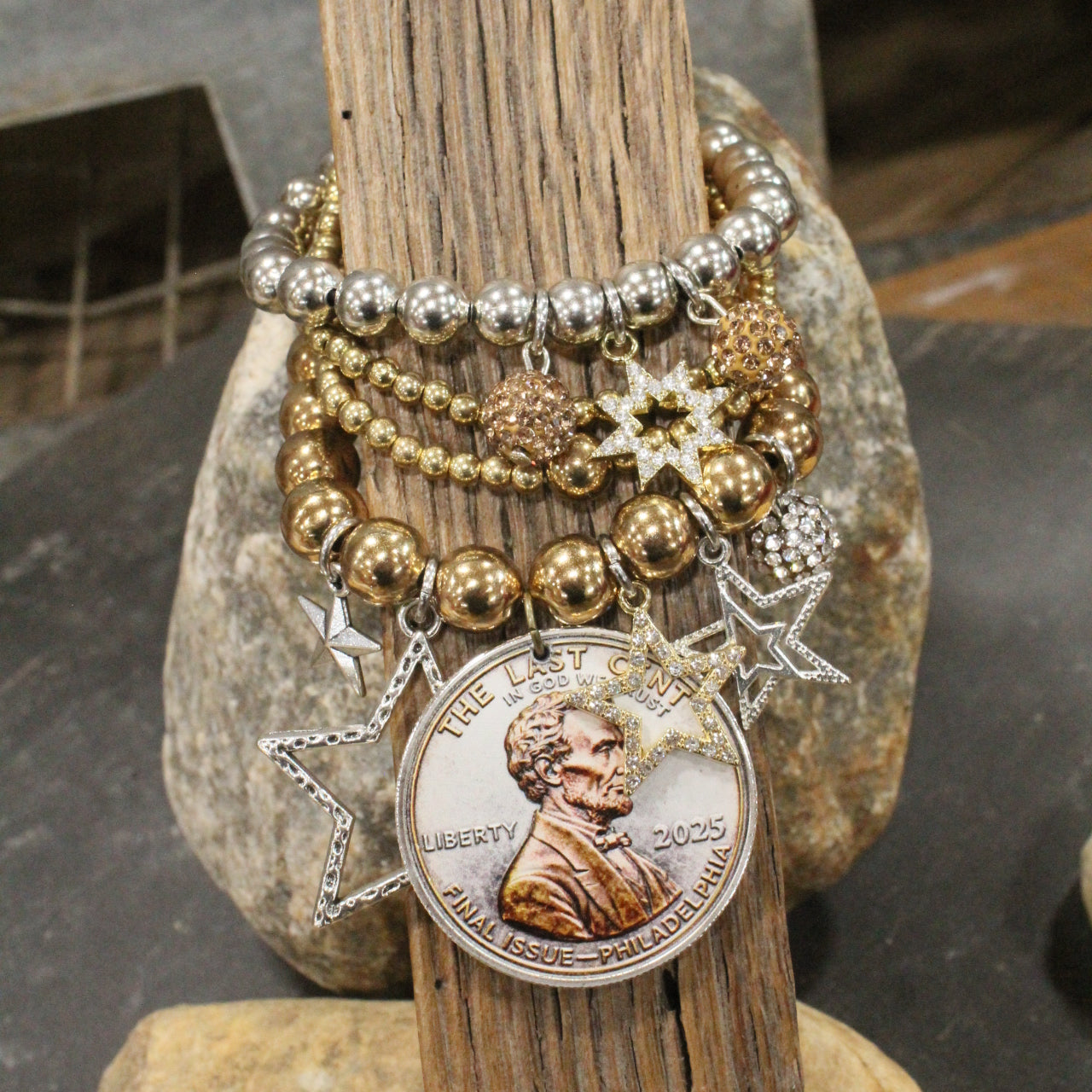 The Last Cent...Final Issue Golden Charm'd Bracelet Set