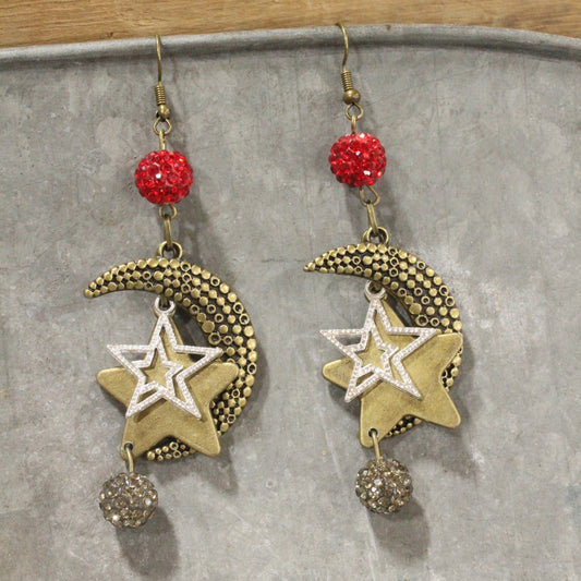 Santa's Night Sky Magic Charm'd Dangle Earrings