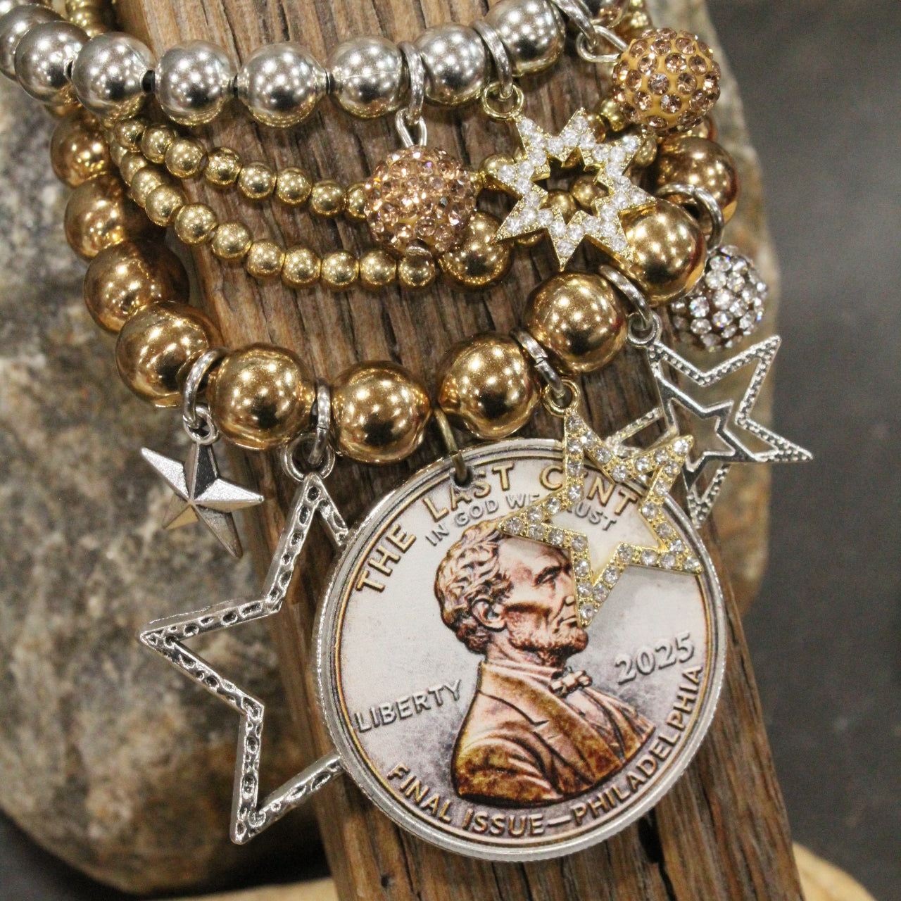 The Last Cent...Final Issue Golden Charm'd Bracelet Set