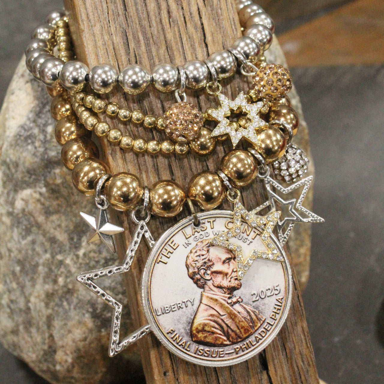 The Last Cent...Final Issue Golden Charm'd Bracelet Set