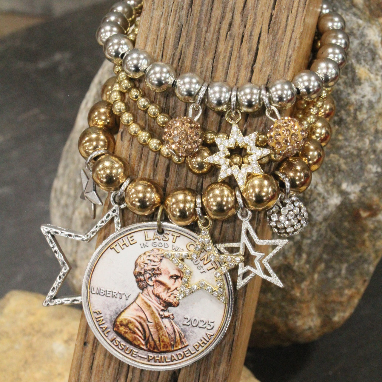 The Last Cent...Final Issue Golden Charm'd Bracelet Set