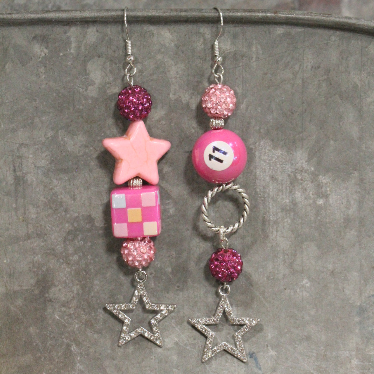Pink, Proud, & Passionate USA Dangle Earrings
