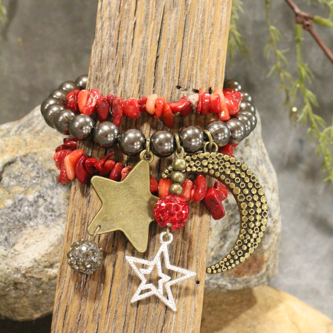 Santa's Night Sky Magic Charm'd Bracelet Set