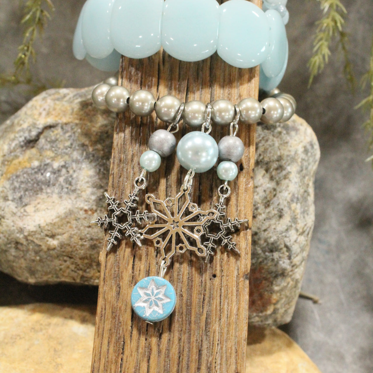 Snowflakes Are Falling Charm'd Bracelet Set