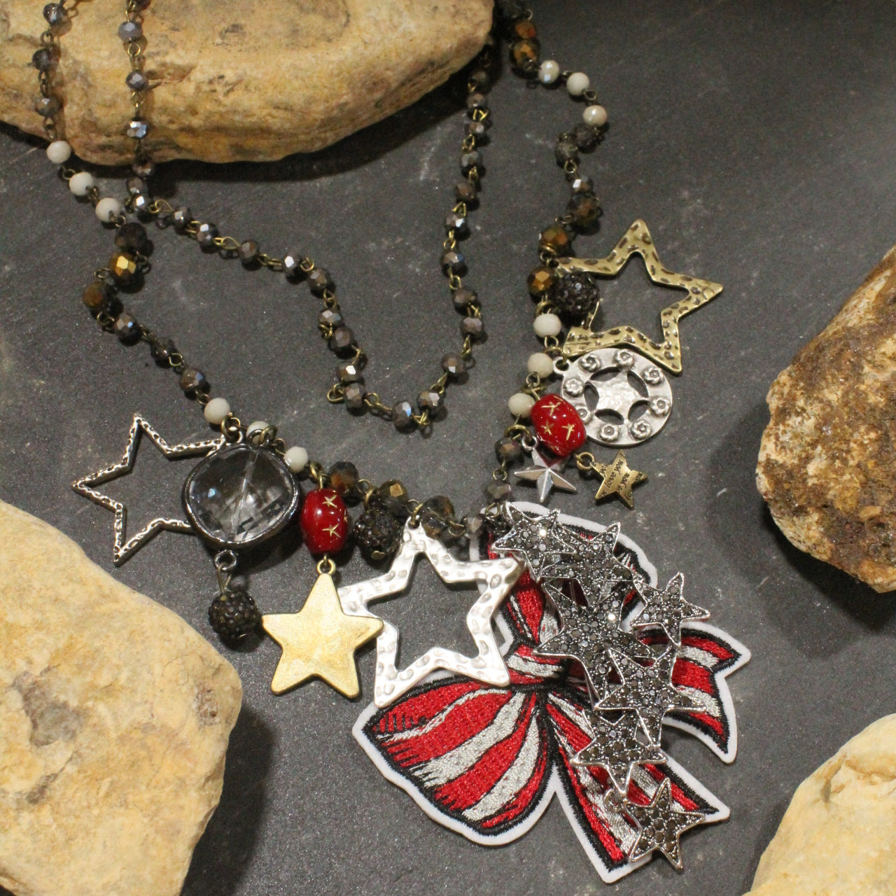 Falling Stars Charm'd Necklace