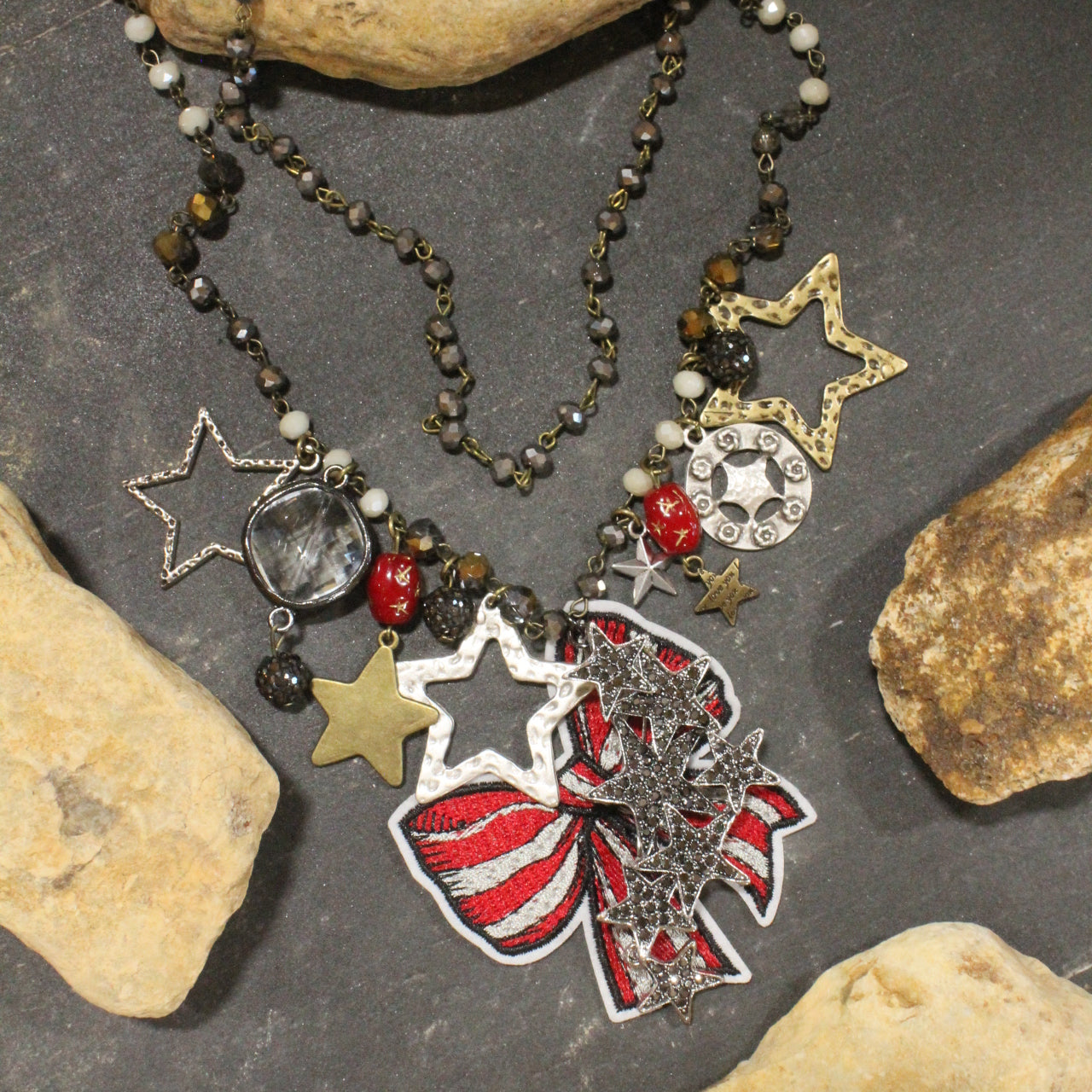 Falling Stars Charm'd Necklace