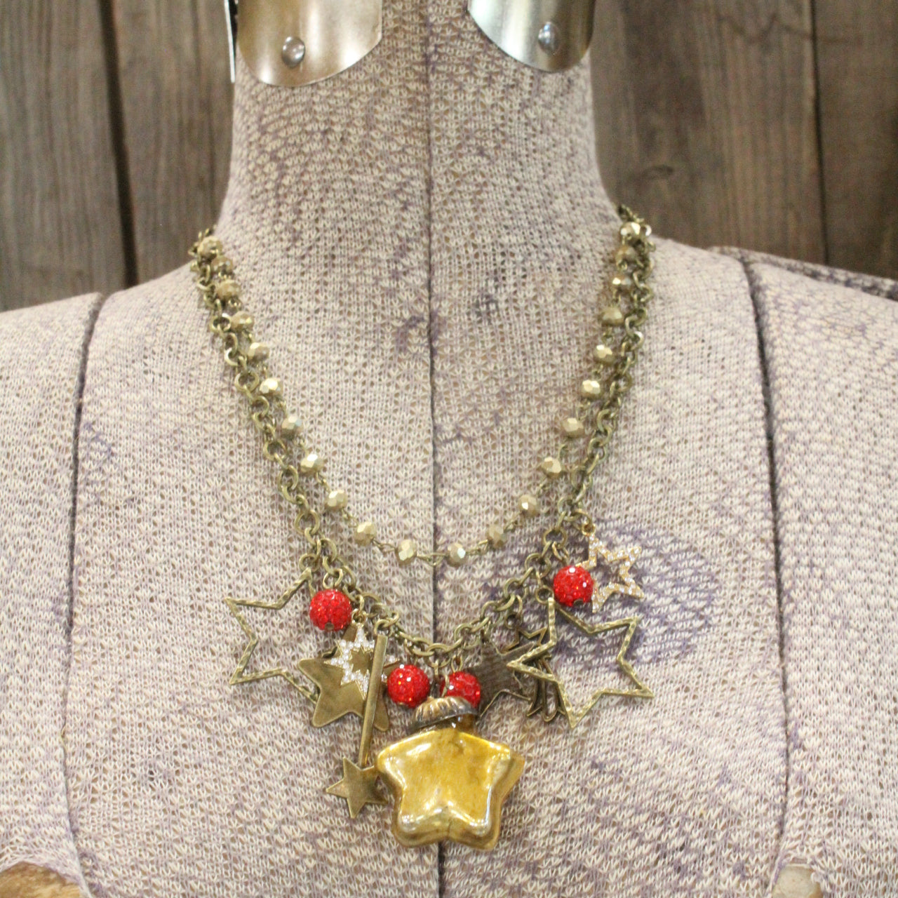 Golden Star In The North Charm'd Necklace