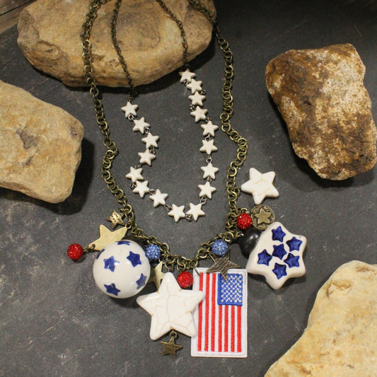 Patriotic Spirit Charm'd Necklace