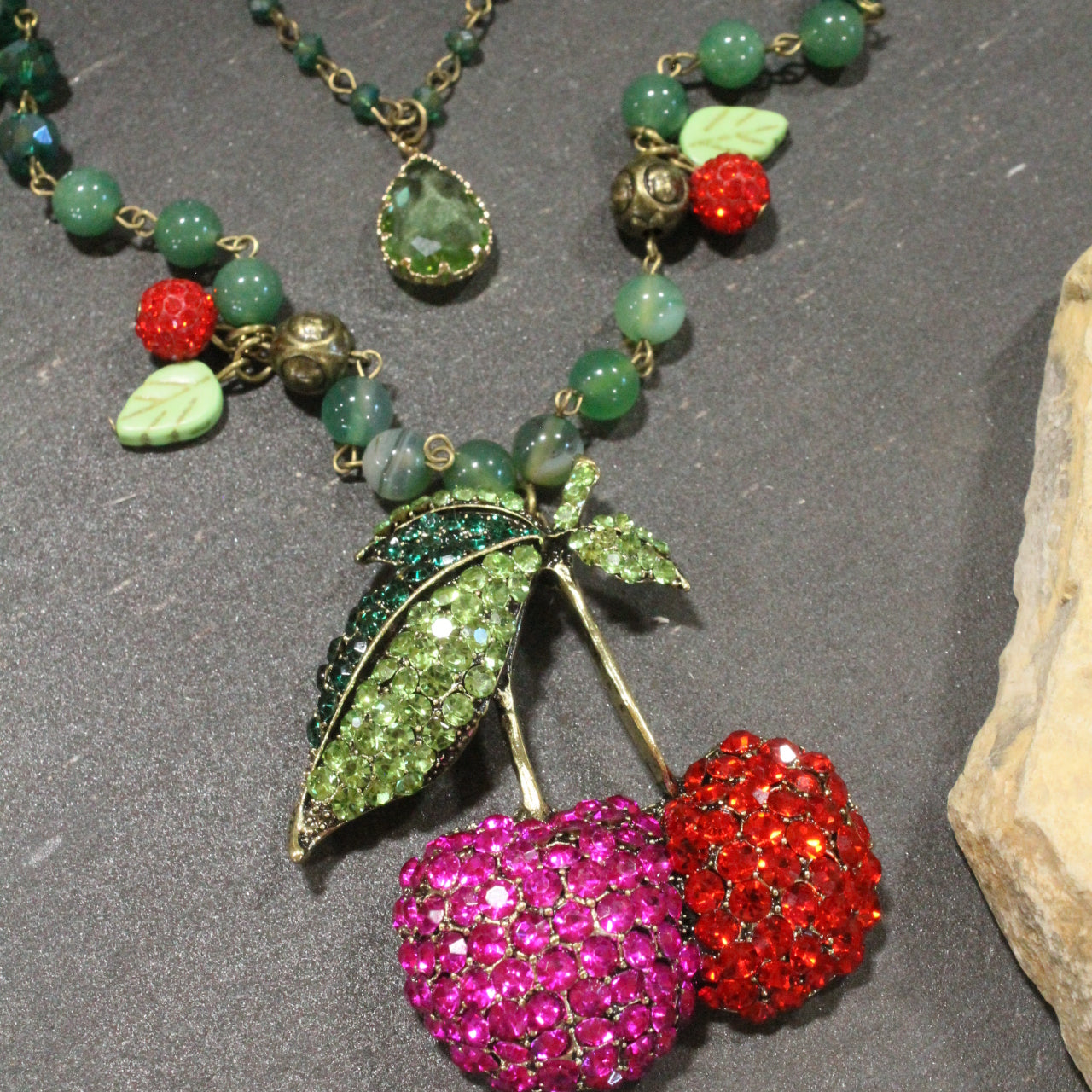 It's Fresh Cherries Time Layered Necklace