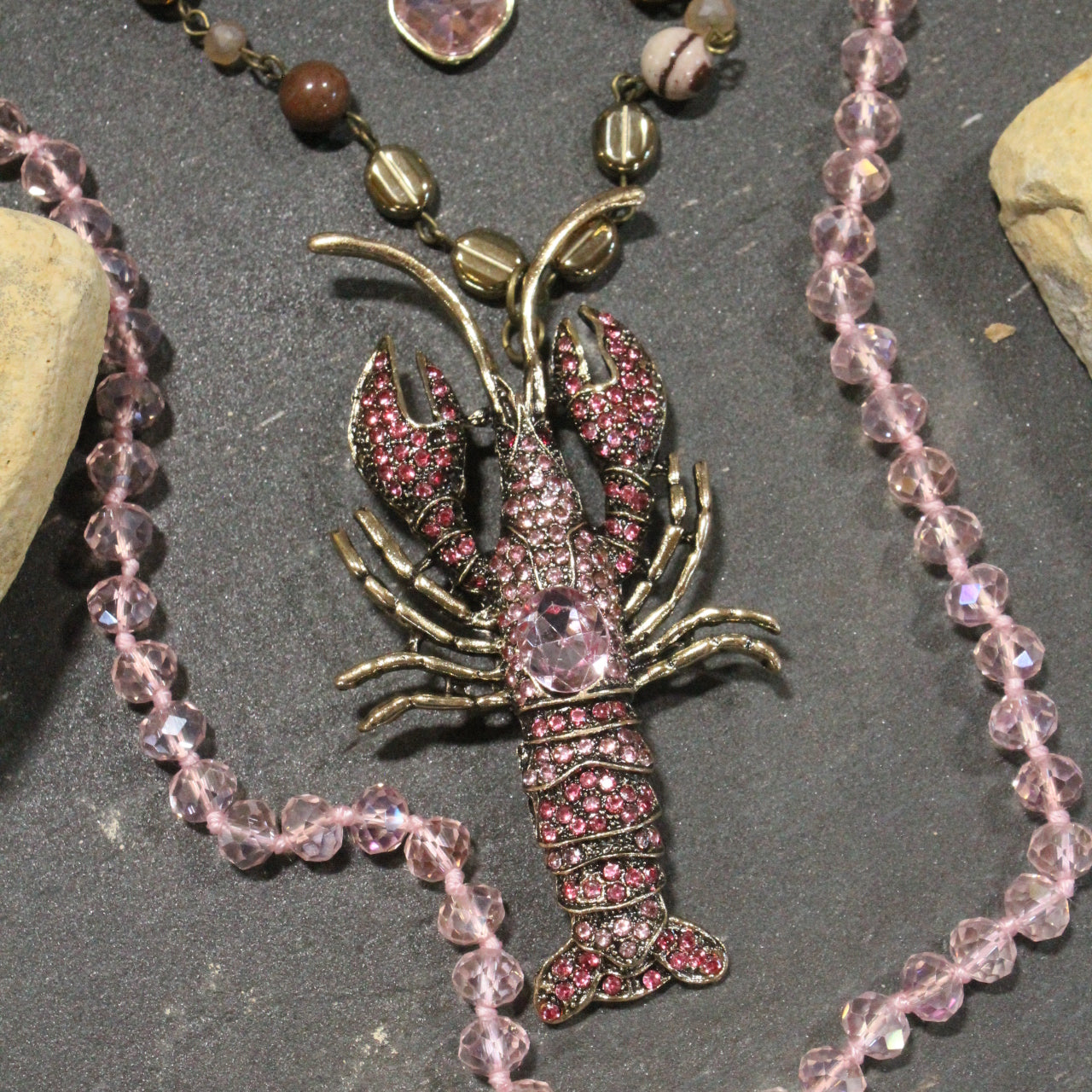 Sea Faring Crayfish Layered Necklace