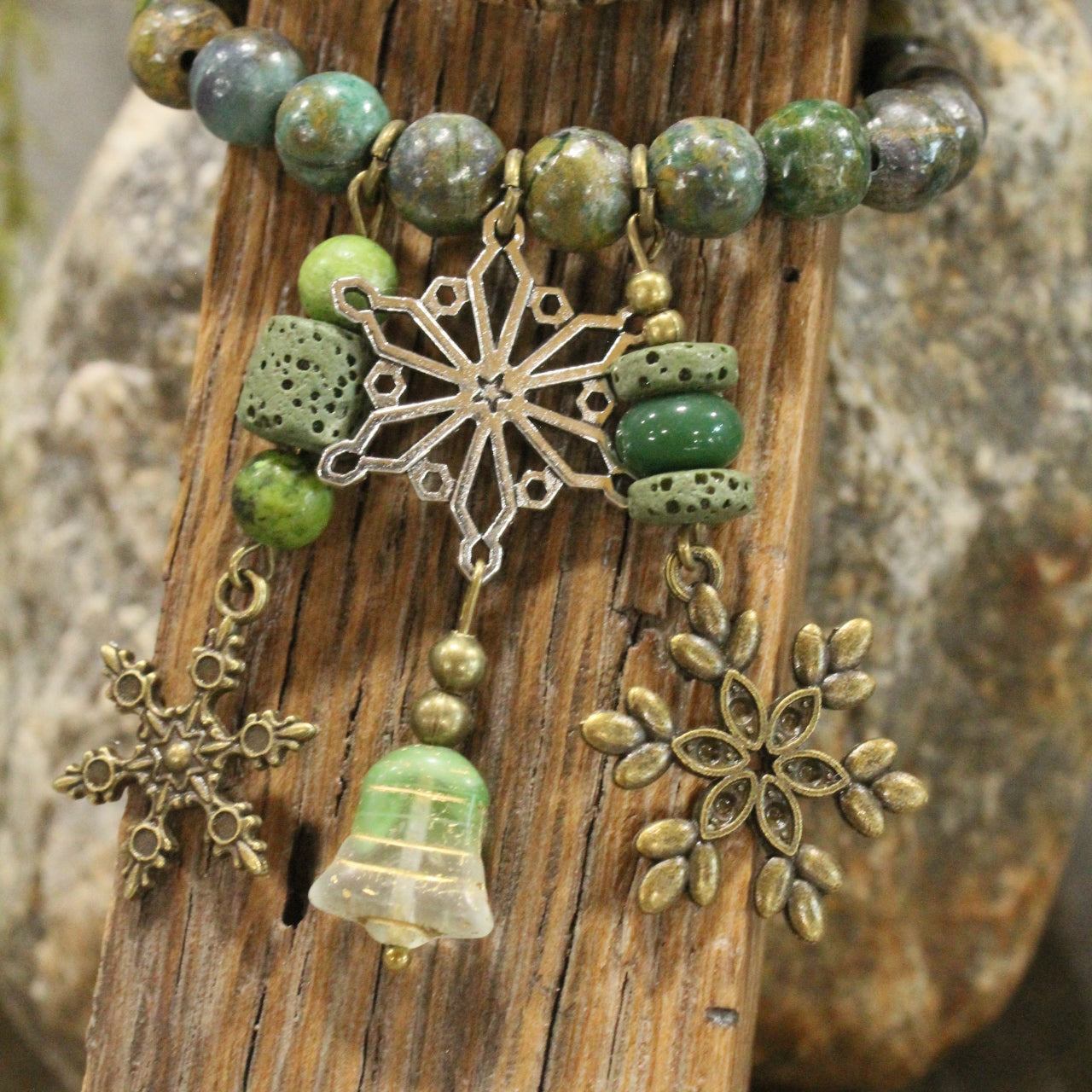 Bells Are Ringing Shades Of Green Bracelet Set