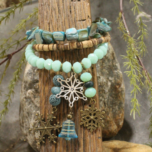 Bells Are Ringing Shades Of Blue Bracelet Set