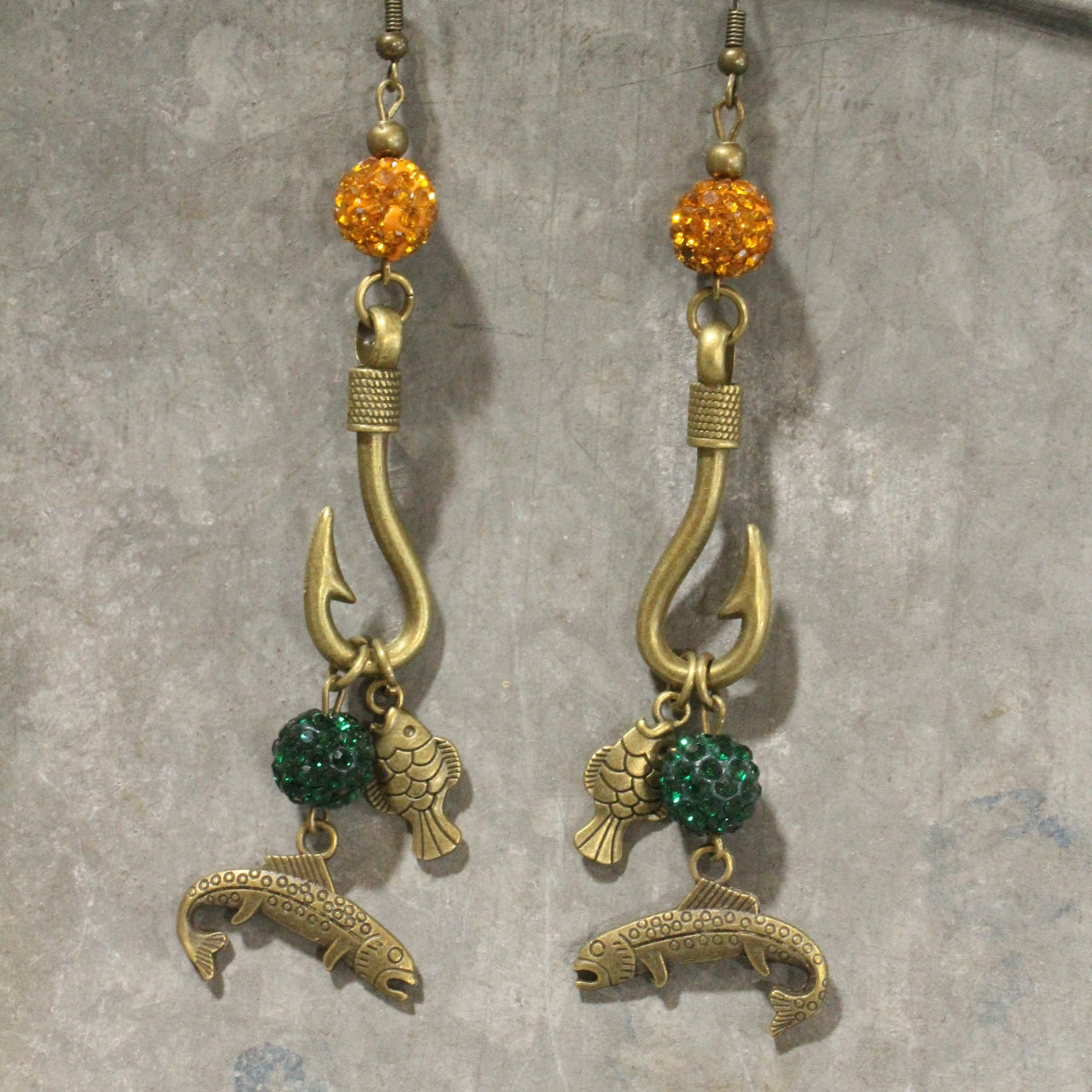Sea Faring Fish Dangle Earrings