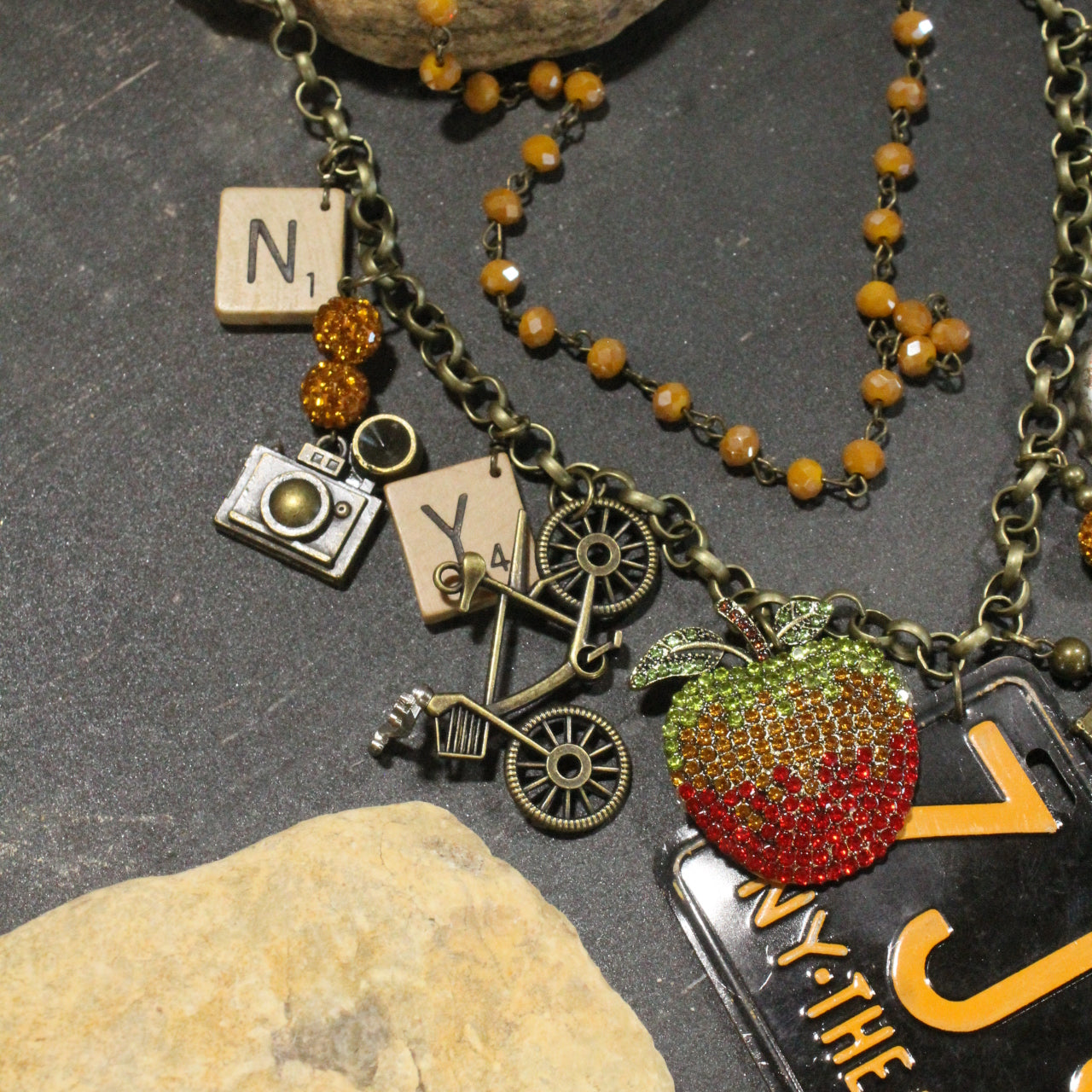 Travel Time In New York Layered Necklace