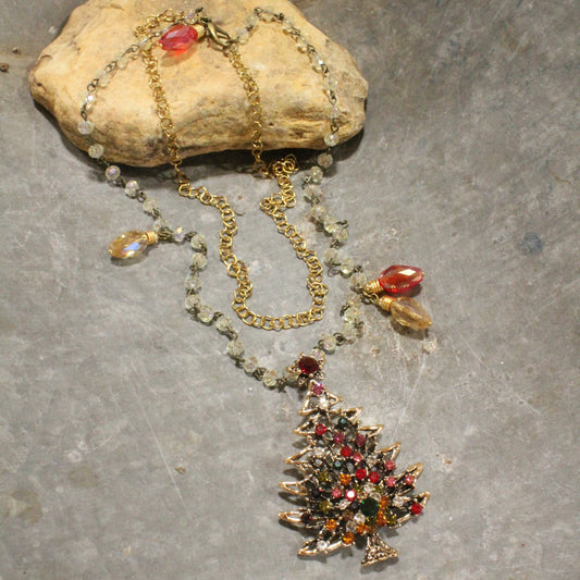 Golden Glows Tree Farm Layered Necklace