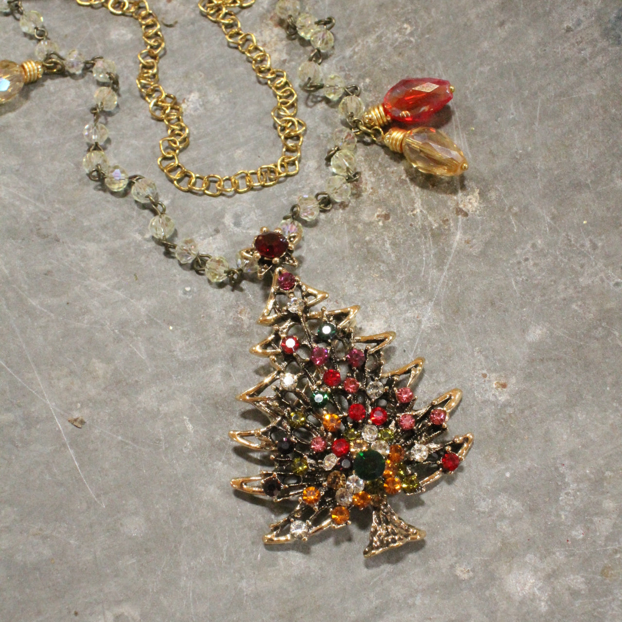 Golden Glows Tree Farm Layered Necklace