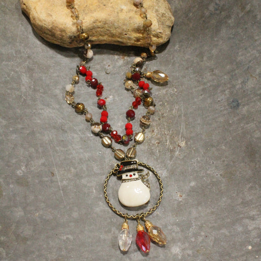 Winter Wonderland Christmas Charm'd Necklace