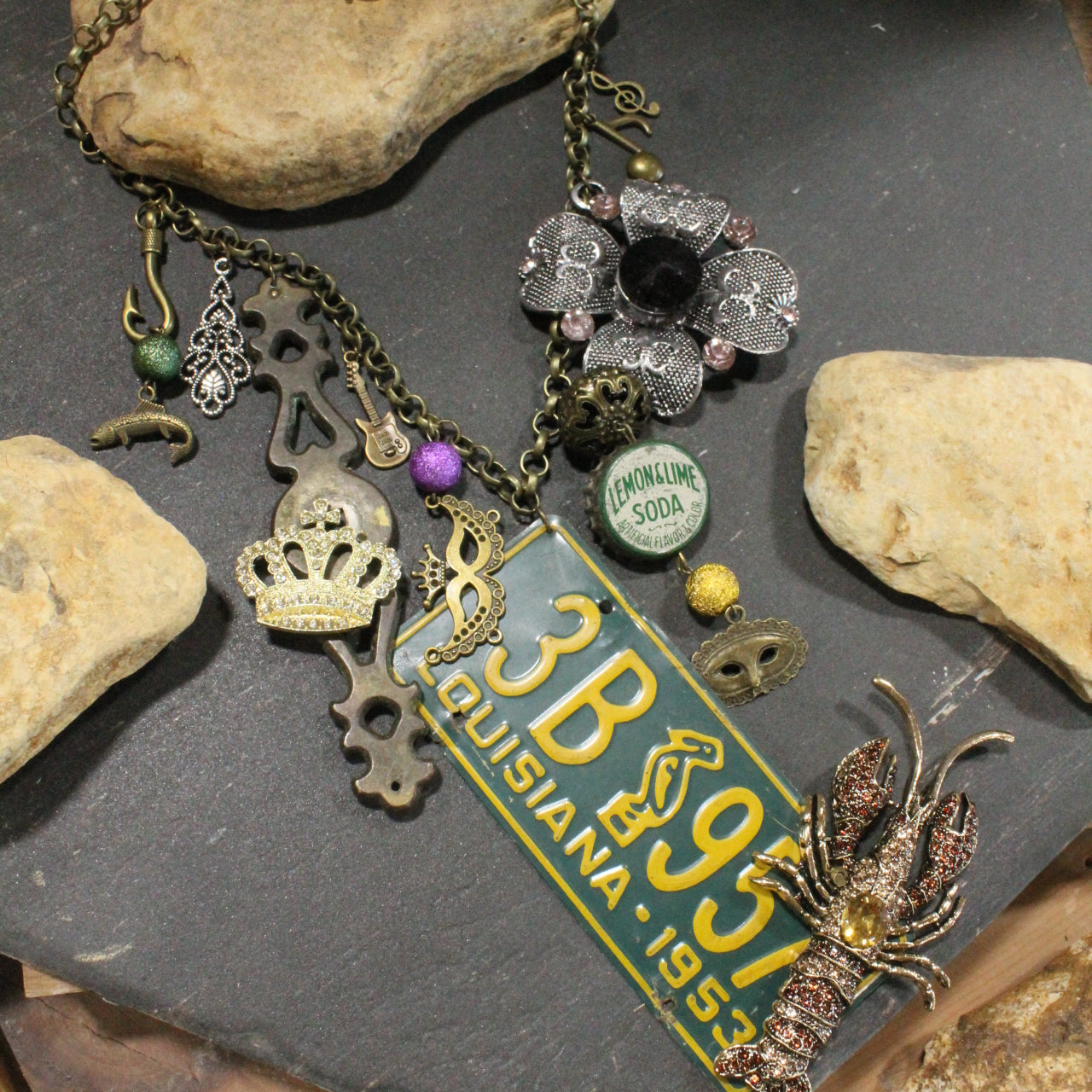 Travel Time In Louisiana Layered Necklace