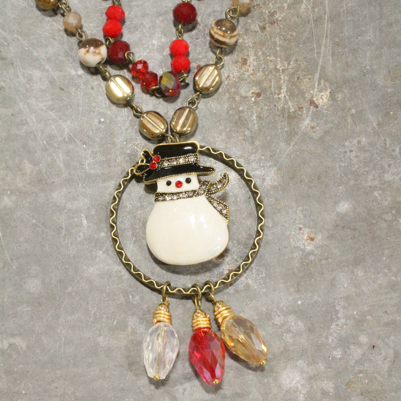 Winter Wonderland Christmas Charm'd Necklace