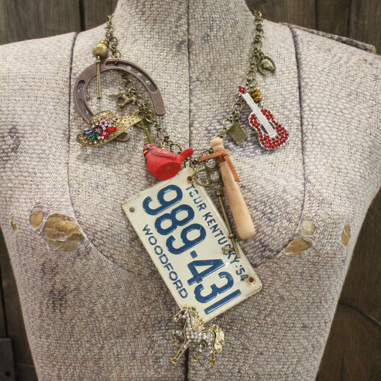Travel Time In Kentucky Layered Necklace
