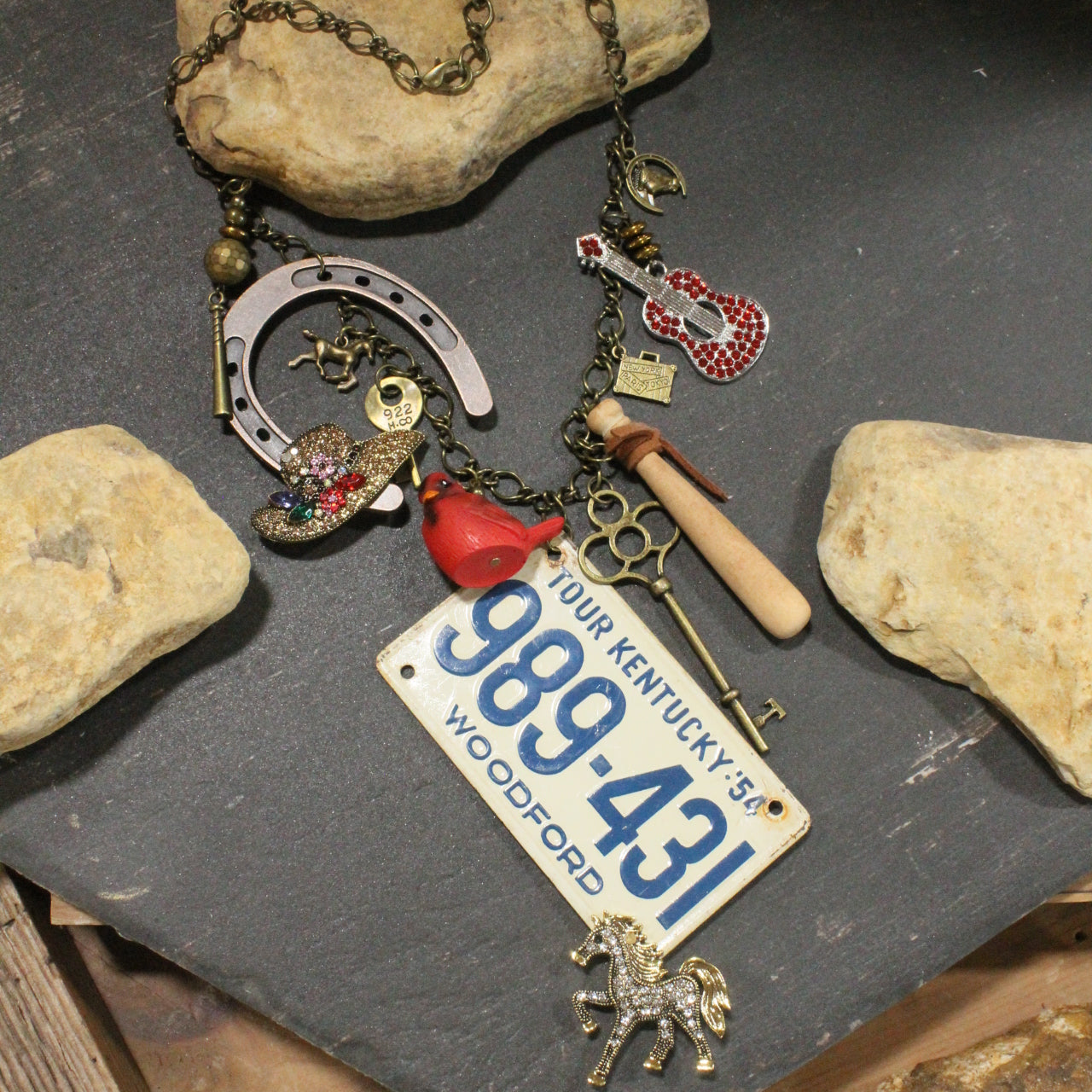 Travel Time In Kentucky Layered Necklace