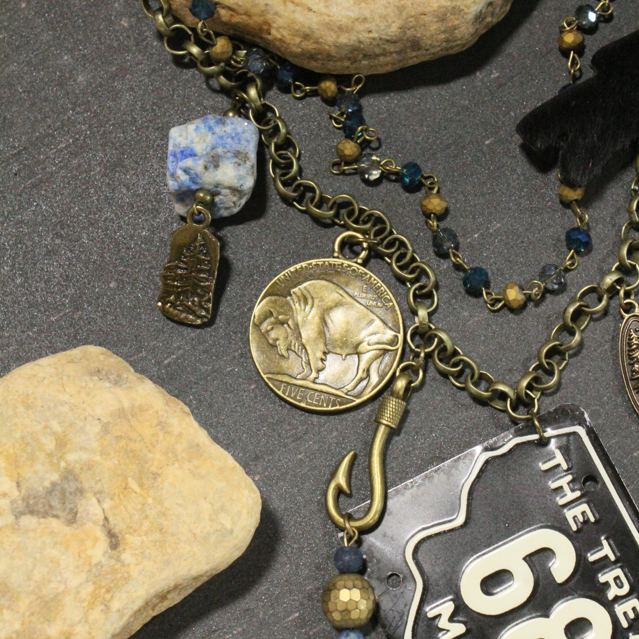Travel Time In Montana Layered Necklace