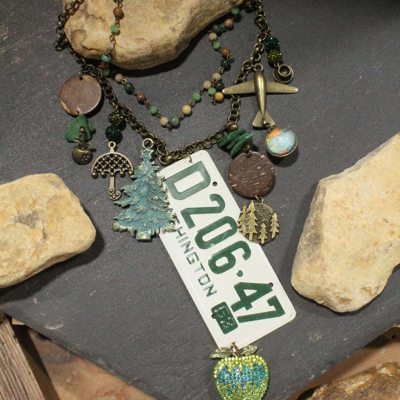 Travel Time In Washington Layered Necklace