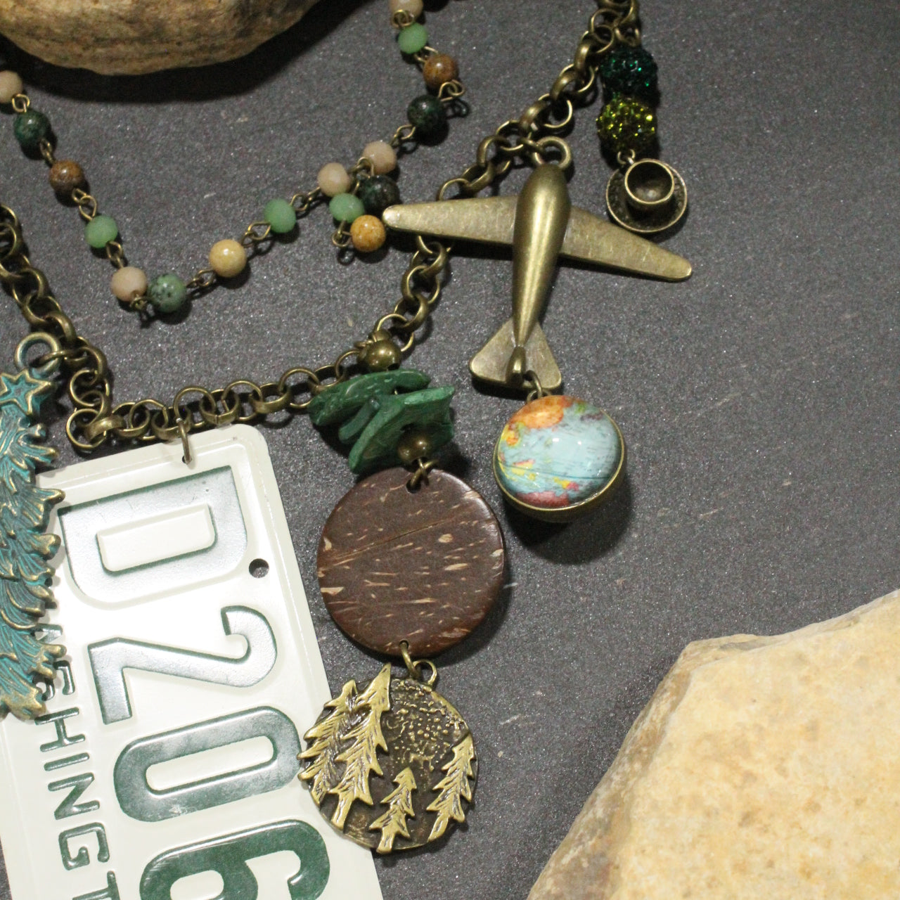 Travel Time In Washington Layered Necklace