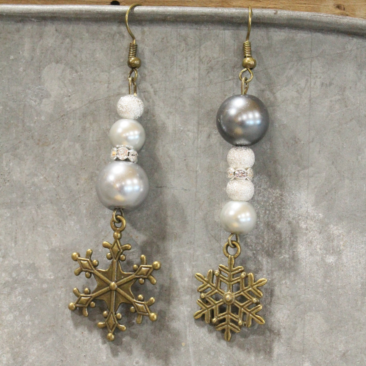 Snowflakes Falling Classy Dangle Earrings