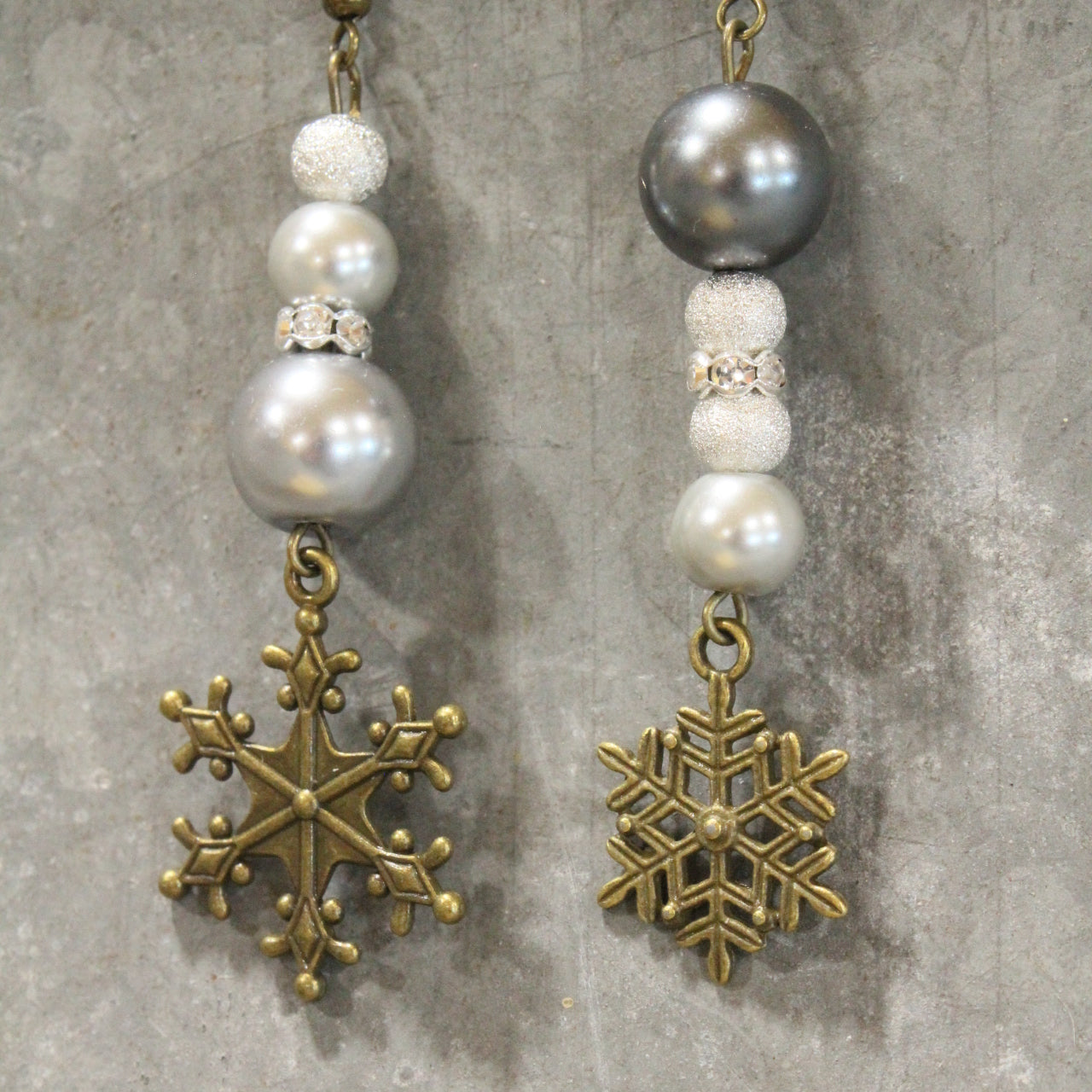 Snowflakes Falling Classy Dangle Earrings
